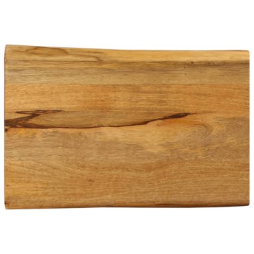 vidaXL Επιφάνεια Τραπεζιού 50x40x2,5cm Live Edge Μασίφ Ξύλο Μάνγκο 1 τεμ.