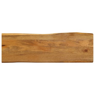 vidaXL Επιφάνεια Τραπεζιού 120x40x2,5cm Live Edge Μασίφ Ξύλο Μάνγκο 1 τεμ.