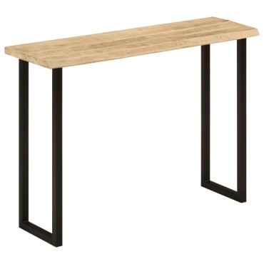 vidaXL Τραπέζι Κονσόλα με Live Edge 105x33x76cm Μασίφ Ξύλο Μάνγκο