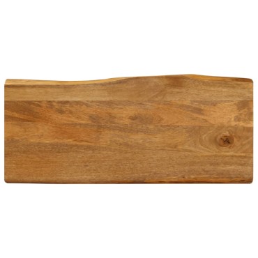 vidaXL Επιφάνεια Τραπεζιού 80x40x2,5cm Live Edge Μασίφ Ξύλο Μάνγκο 1 τεμ.