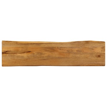 vidaXL Επιφάνεια Τραπεζιού 180x40x2,5cm Live Edge Μασίφ Ξύλο Μάνγκο 1 τεμ.