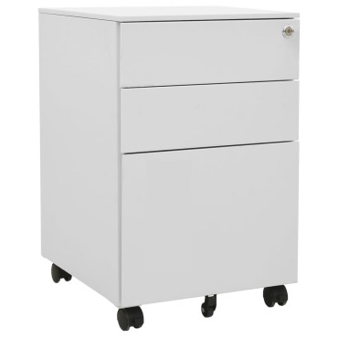 vidaXLΑρχειοθήκη Φορητή Ανοιχτό Γκρι 39x45x60cm Ατσάλινη 1 τεμ.