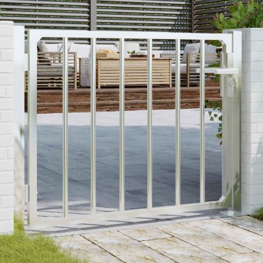 vidaXL Πόρτα Περίφραξης Κήπου 85x70 εκ. από Ανοξείδωτο Ατσάλι