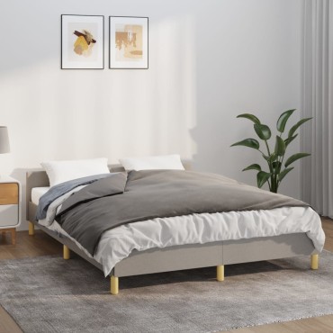vidaXL Κουβέρτα Βαρύτητας με Κάλυμμα Γκρι 138x200 εκ. 10 κ. Υφασμάτινη