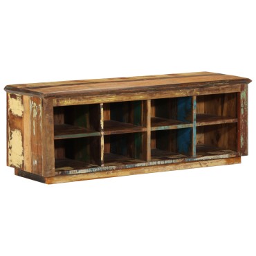vidaXL Ράφι Παπουτσιών 110x35x40cm Μασίφ Ξύλο Ανακυκλωμένο