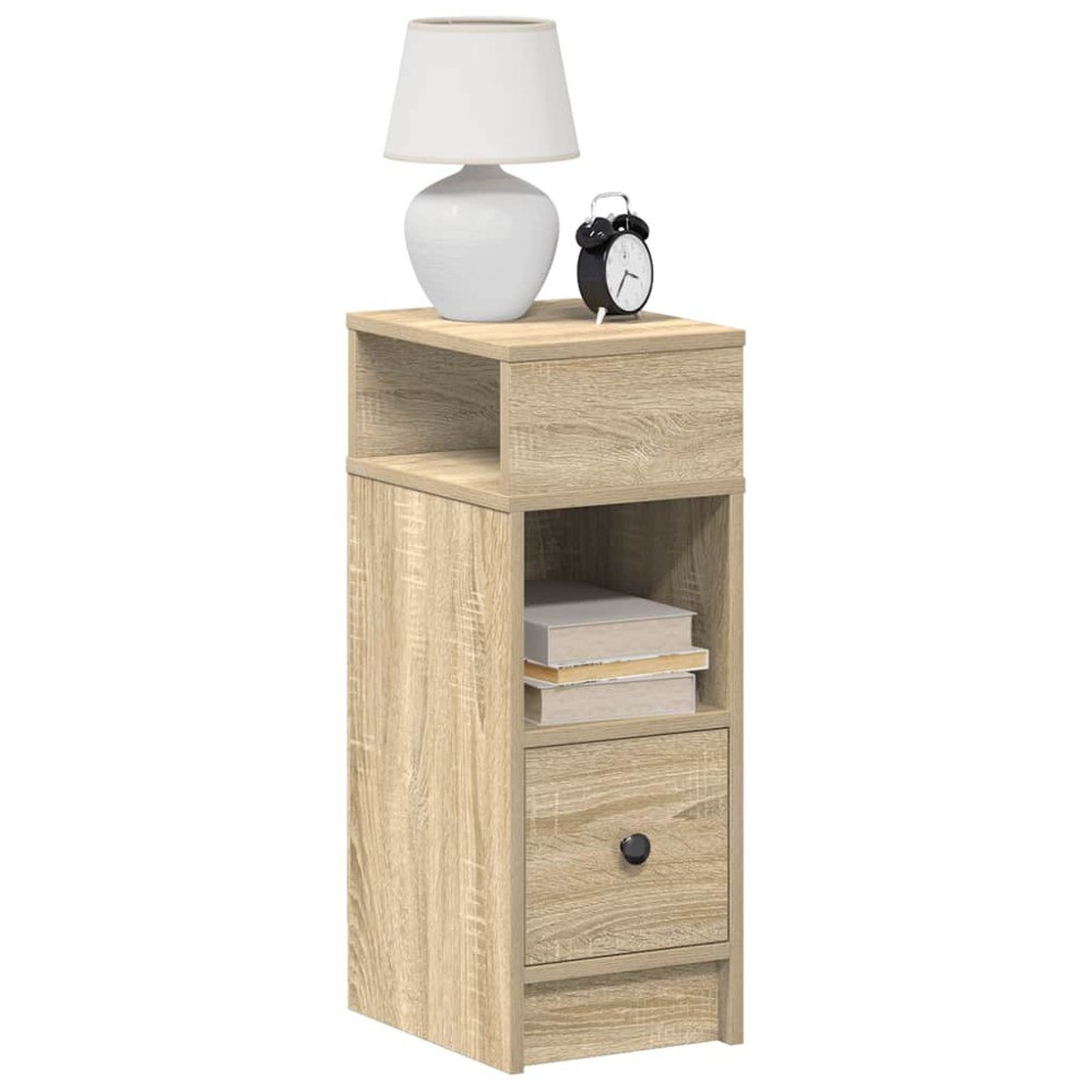 vidaXL Κομοδίνο με συρτάρι Sonoma Δρυς 25x31x66cm 1 τεμ.