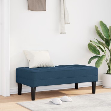vidaXL Παγκάκι Μπλε 113x57x39cm Υφάσμα