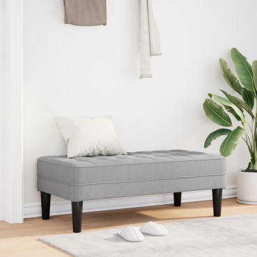 vidaXL Παγκάκι Cloud Γκρι 113x57x39cm Υφάσματος