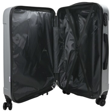 vidaXL Σετ βαλιτσών 3 τεμάχια Ανθεκτική Ασημί 20'' 24'' 28'' ABS