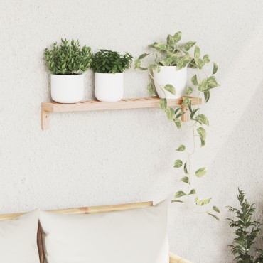 Ράφι τοίχου vidaXL 62x10x12,5cm Καπάκι από δέντρο καρυδιάς