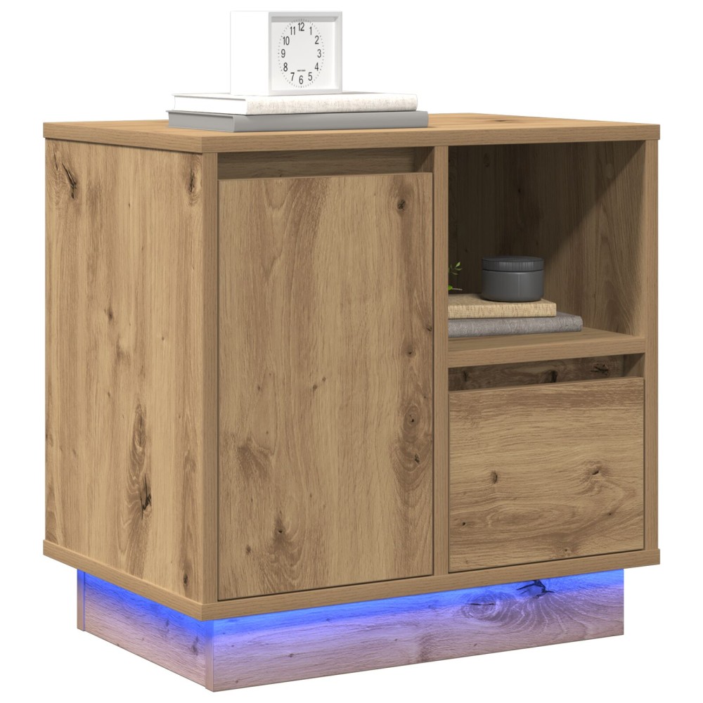 vidaXL Κομοδίνο 2 τεμ. Artisan Oak 50x34,5x50cm