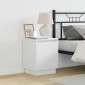 vidaXL Κομοδίνο 2 τεμ. Λευκό 39x34,5x50cm Επεξεργασμένο ξύλο