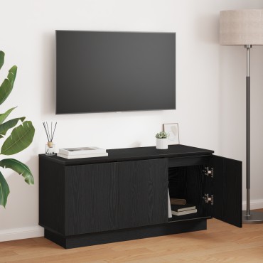 vidaXL Βάση Τηλεόρασης Μαύρη 100x38x49cm Επεξεργασμένο Ξύλο
