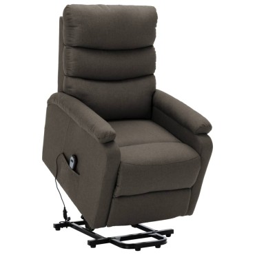 vidaXL Πολυθρόνα με Ανύψωση Taupe Υφασμάτινη 74x90,5x100cm 1 τεμ.