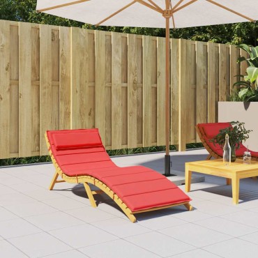 vidaXL Μαξιλάρι Ξαπλώστρας Κόκκινο 180x60x4cm από Ύφασμα Oxford