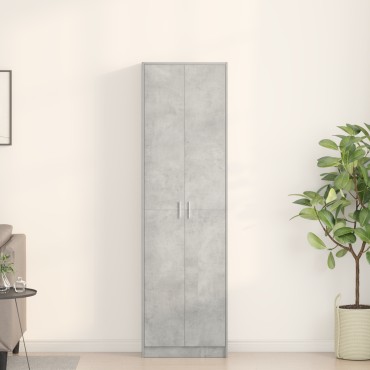 vidaXL ντουλάπα Σκούρο Γκρι 55x25x189cm Ξύλο