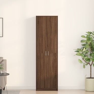 vidaXL ντουλάπα καφέ δρυός 55x25x189cm κατασκευασμένου ξύλου