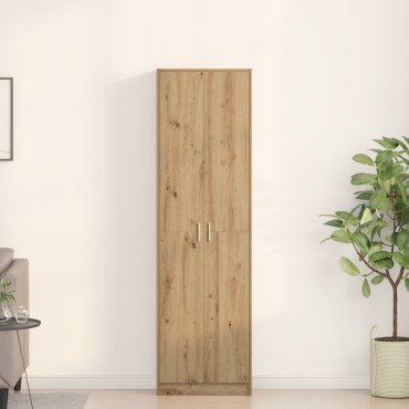 vidaXL Ντουλάπα από καρυδιά 55x25x189cm Επεξεργασμένο ξύλο 1 τεμ.