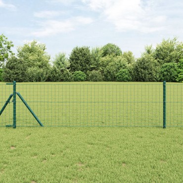vidaXL Euro Fence με 7 Πόδια 0.4x10 μ Γαλβανισμένος Χάλυβας Πράσινος