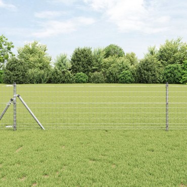 vidaXL Euro Fence με 7 Πόστ 0.4x10 m Γαλβανισμένο Ατσάλι