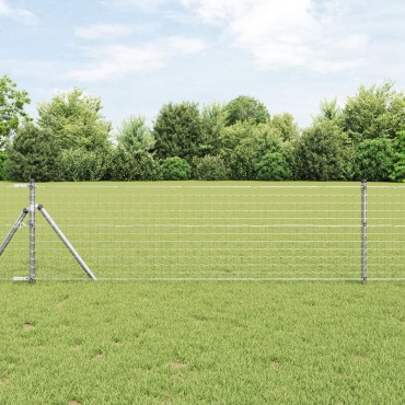 vidaXL Euro Fence με 13 Πόλους 0,4x50 μ Γαλβανισμένος Χάλυβας