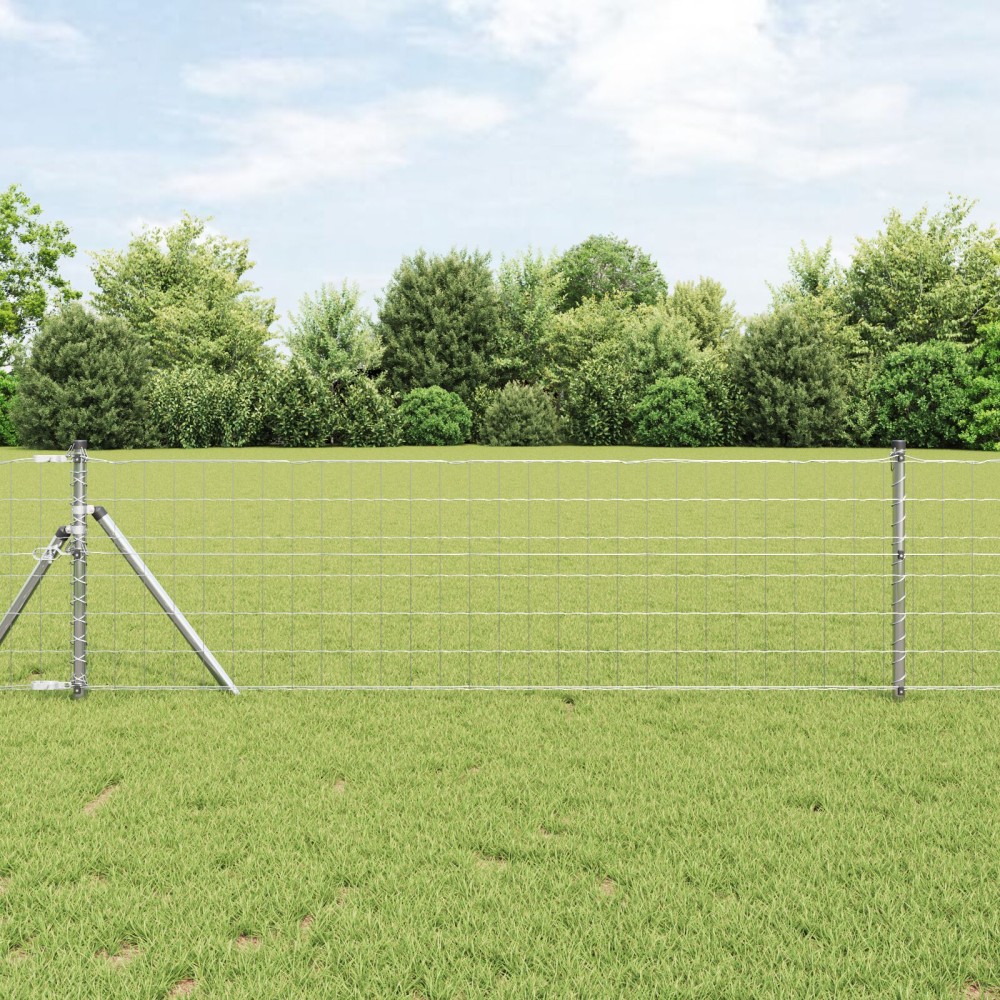 vidaXL Euro Fence με 13 Πόρτες 0.4x50 μ Γαλβανισμένος Χάλυβας