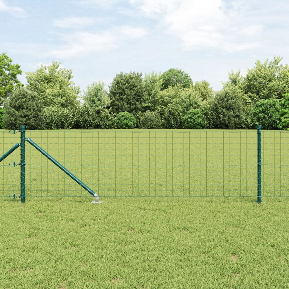 vidaXL Euro Fence με 13 Σπάγκους 0.4x50 μ Γαλβανισμένος Χάλυβας Πράσινος