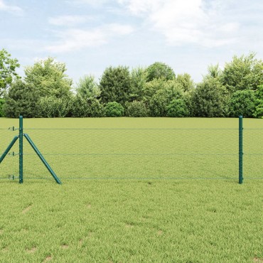 vidaXL Hexagon Fence Πράσινο 0.6x50 μ Χάλυβας
