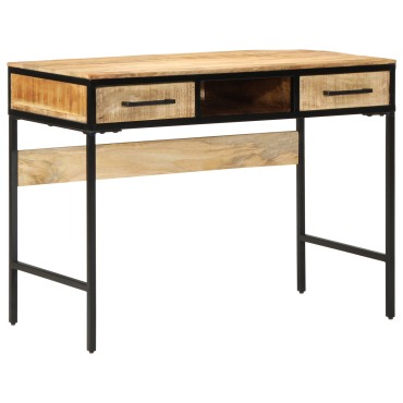 vidaXL Γραφείο 100x50x75cm Μασίφ Ξύλο Rough Mango 1 τεμ.