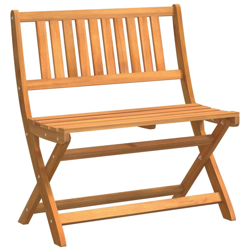 vidaXL Συρόμενος Πάγκος Κήπου 80x46x85cm Μασίφ Ξύλο Ακακίας