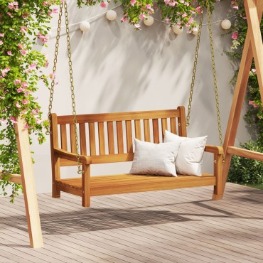 vidaXL Πάγκος Κούνιας 2 Θέσεων 110x56x58cm Solid ξύλο ακακίας