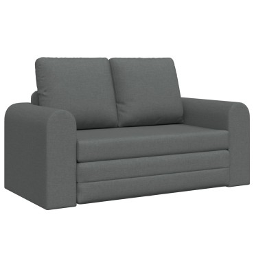 vidaXL Καναπές Κρεβάτι 2-σε-1 Σκούρος Γκρι 148x71x83cm Υφασμάτινος 1 τεμ. Γωνιακός