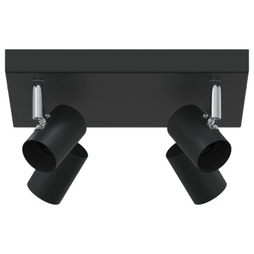 vidaXL Φωτιστικό οροφής 4 Way Adjustable Μαύρο E27