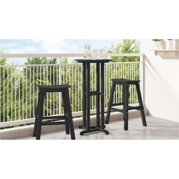 vidaXL Μαύρο Τραπέζι Μπαρ 55x55x107cm 1 τεμ.