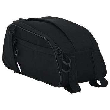 vidaXL Τσάντα Ποδηλάτου για Ράγα Pannier 8 L Μαύρη 38x16x16 εκ.