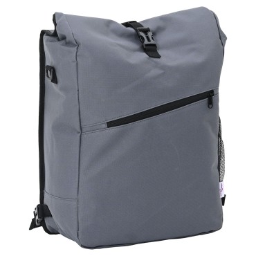 vidaXL Τσάντα Ποδηλάτου για Ράφι 25 L Γκρι 33x16x48 εκ.