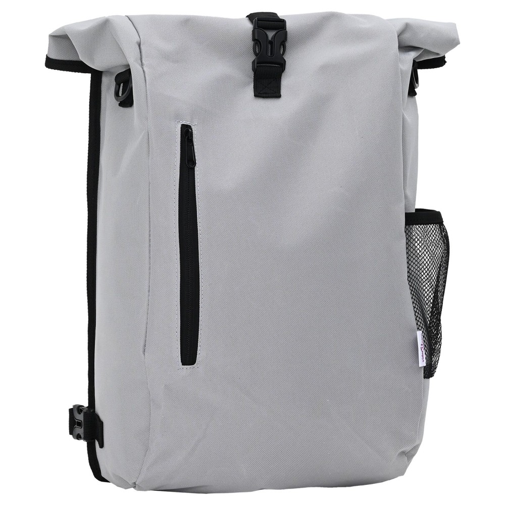 vidaXL Τσάντα Ποδηλάτου για Ράγες 20 L Γκρι 31x13x58 εκ.