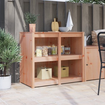 vidaXL Ντουλάπι Εξωτερικής Κουζίνας 106x55x92cm Στερεό Ξύλο Ντούγκλας 1 τεμ.