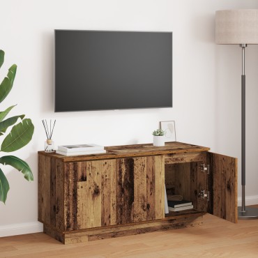vidaXL ντουλάπι τηλεόρασης παλιό ξύλο 100x38x49cm επεξεργασμένο ξύλο