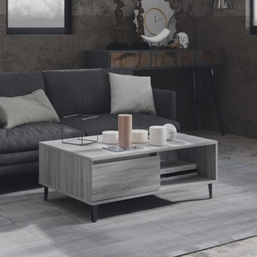 vidaXL Τραπεζάκι Σαλονιού Γκρι Sonoma 90x60x35cm Επεξεργασμένο Ξύλο 1 τεμ.
