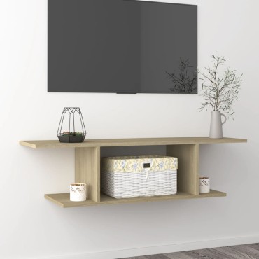 vidaXL Έπιπλο Τηλεόρασης Κρεμαστό Sonoma Δρυς 103x30x26,5cm