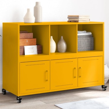vidaXL Ντουλάπι Μουσταρδί 100,5x39x72cm από Ατσάλι 1 τεμ.