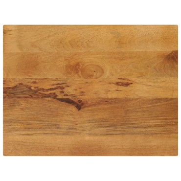 vidaXL Επιφάνεια Τραπεζιού Ορθογώνια 80x70x3,8cm Μασίφ Ξύλο Μάνγκο 1 τεμ.