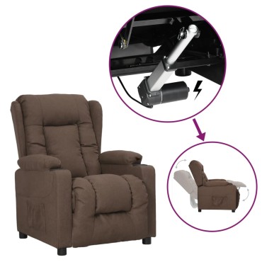 vidaXL Πολυθρόνα με Ανύψωση Taupe Υφασμάτινη 72,5x96x99,5cm 1 τεμ.