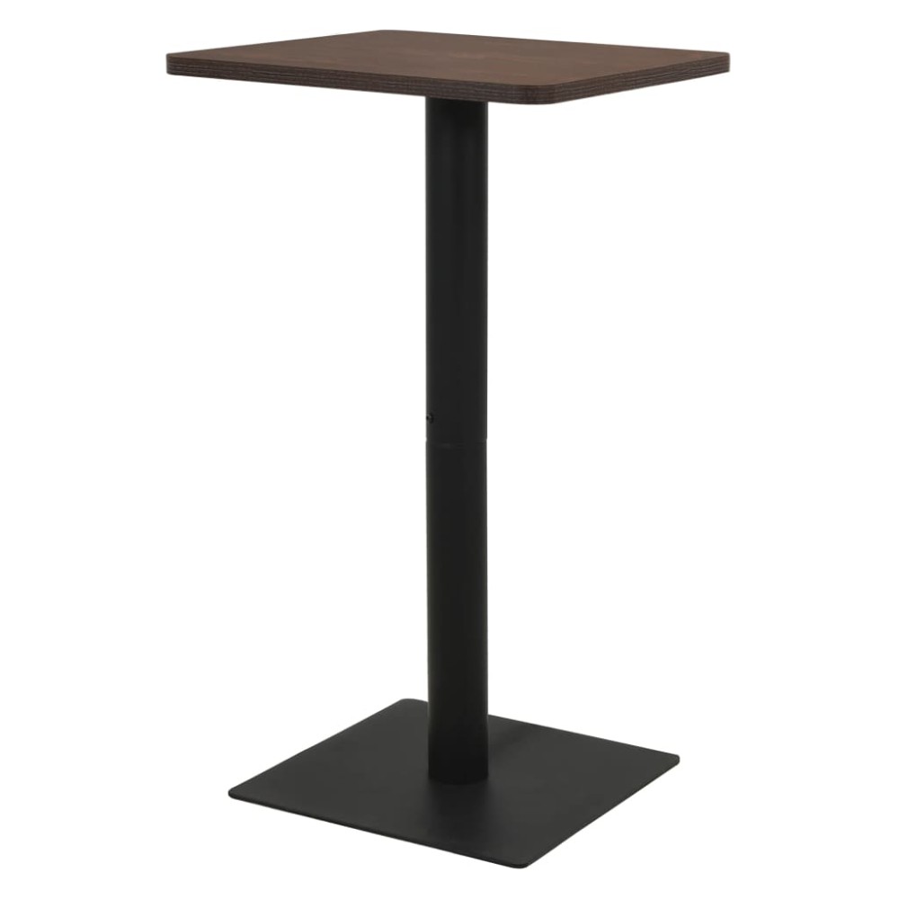 vidaXL Τραπέζι Bistro Σκούρο Σταχτί 60x60x107cm 1 τεμ.