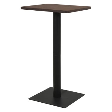 vidaXL Τραπέζι Bistro Σκούρο Σταχτί 60x60x107cm 1 τεμ.