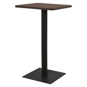 vidaXL Τραπέζι Bistro Σκούρο Σταχτί 70x70x107cm 1 τεμ.