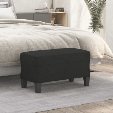 vidaXL Πάγκος Μαύρος 70x35x41cm Υφασμάτινος 1 τεμ.