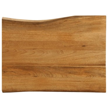 vidaXL Επιφάνεια Τραπεζιού 80x60x3,8cm Live Edge Μασίφ Ξύλο Μάνγκο 1 τεμ.