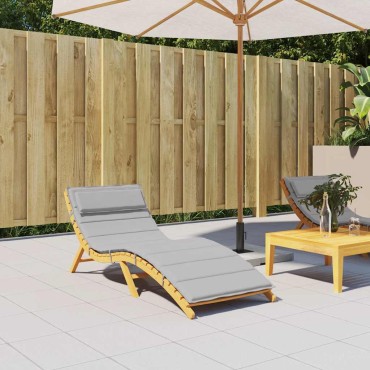 vidaXL Μαξιλάρι Ξαπλώστρας Γκρι 180x60x4cm από Ύφασμα Oxford